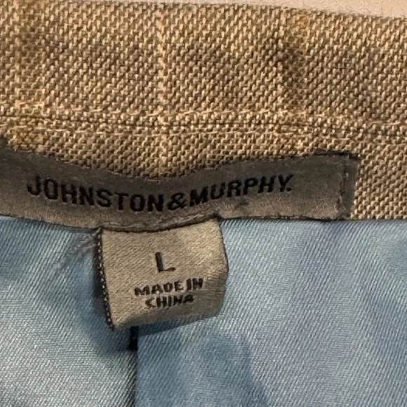 Johnston & Murphy Gray Plaid Blazer